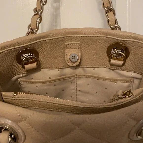 Kate Spade ♠️ New York SMALL Cream Gold Coast Goldcoast Maryanne Handbag - EUC - Picture 11 of 15
